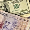 Đồng peso Argentina và đồng USD. (Nguồn: Bloomberg News)