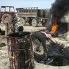 Một mỏ dầu bị nhóm IS chiếm giữ. (Nguồn: AFP)