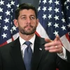 Chủ tịch Hạ viện Mỹ Paul Ryan phát biểu trong một cuộc họp báo ở thủ đô Washington. (Nguồn: AFP/TTXVN)