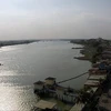 Không gian Dự án "Cải tạo cảnh quan và phát triển đô thị ven sông Đồng Nai” nhìn từ trên cao. (Ảnh: Sỹ Tuyên/TTXVN)