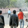 Đụng độ giữa người Madhesi gốc Ấn với lực lượng an ninh Nepal. (Nguồn: thehimalayantimes.com)