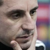 Huấn luyện viên Gary Neville trong một buổi họp báo tại Valencia. (Nguồn: AFP/TTXVN)