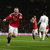 Niềm vui của Rooney sau khi ghi bàn thắng. (Nguồn: Getty Images)