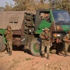 Binh sỹ Ấn Độ làm nhiệm vụ tại khu vực căn cứ Pathankot. (Nguồn: AFP/TTXVN)