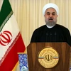 Tổng thống Iran Hassan Rouhani phát biểu tại một cuộc họp báo ở Tehran. (Nguồn: AFP/TTXVN)