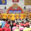 Một tiết mục bểu diễn Pokemon tại Siam Paragon tại khu vực ​lều trước khi bị đổ. (Nguồn: bangkokpost.com)