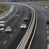 Đường cao tốc Hà Nội-Hải Phòng trong ngày thông xe. (Ảnh: Huy Hùng/TTXVN)