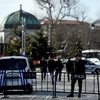 Cảnh sát Thổ Nhĩ Kỳ phong tỏa khu vực Sultanahmet ở Istanbul. (Nguồn: AFP/TTXVN)
