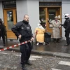 Cảnh sát Pháp phong tỏa hiện trường vụ tấn công. (Nguồn: AFP/TTXVN)