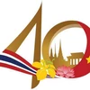Biểu trưng kỷ niệm 40 năm quan hệ ngoại giao với Việt Nam-Thái Lan. 