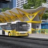 Phối cảnh mô hình tuyến xe buýt BRT số 1. (Ảnh: Anh Tuấn/TTXVN)
