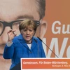 Thủ tướng Đức Angela Merkel phát biểu tại một chiến dịch vận động ở Nuertingen, Tây Nam Đức. (Nguồn: AFP/TTXVN)