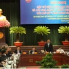 Bí thư Thành ủy Thành phố Hồ Chí Minh Đinh La Thăng phát biểu tại Hội nghị. (Ảnh: Hoàng Hải/TTXVN)