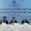 Chủ tịch nước Trương Tấn Sang đến dự và phát biểu tại Diễn đàn Doanh nghiệp Việt Nam-Iran. (Ảnh: Nguyễn Khang/TTXVN)