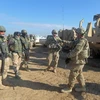 Lính Mỹ đào tạo cho binh sỹ Lữ đoàn 72 của Iraq trong một cuộc tập trận bắn đạn thật ở Basmaya, phía Đông Nam thủ đô Baghdad, hồi tháng 1/2016. (Nguồn: AFP)
