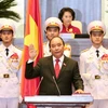 Thủ tướng Chính phủ Nguyễn Xuân Phúc tuyên thệ nhậm chức. (Ảnh: Thống Nhất/TTXVN)