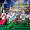 Một điệu múa cổ điển trong Tuần văn hóa Campuchia tại TP.HCM. (Ảnh: An Hiếu/TTXVN)