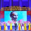 Chương trình nghệ thuật Ngày hội non sông chào mừng Bầu cử đại biểu Quốc hội khóa XIV tại Quảng trường Cách mạng Tháng Tám (Hà Nội). (Ảnh: Minh Đức/TTXVN)
