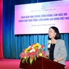 Trưởng Ban Dân vận Trung ương Trương Thị Mai phát biểu tại buổi làm việc. (Nguồn: dangcongsan.vn)