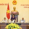 Chủ tịch Quốc hội Nguyễn Thị Kim Ngân chủ trì phiên họp thứ 48 của Ủy ban Thường vụ Quốc hội khóa XIII. (Ảnh: Trọng Đức/TTXVN) 