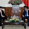 Phó Thủ tướng Phạm Bình Minh tiếp ông Manopchai Vongphakdi, Đại sứ Thái Lan tại Việt Nam. (Ảnh: Phạm Kiên/TTXVN) 