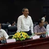 Bộ trưởng Trương Quang Nghĩa phát biểu chỉ đạo tại buổi làm việc. (Ảnh: Trần Lê Lâm/TTXVN)