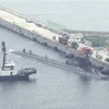 Tàu ngầm USS Mississipi cập cảng Busan. (Nguồn: Yonhap)