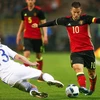 Tiền đạo Eden Hazard (số 10) của đội tuyển Bỉ. (Nguồn: EPA/TTXVN)