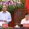 Thủ tướng Nguyễn Xuân Phúc phát biểu kết luận tại buổi làm việc. (Ảnh: Thống Nhất/TTXVN)
