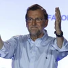 Ông Mariano Rajoy phát biểu tại Madrid sau khi kết quả bầu cử Quốc hội được công bố. (Nguồn: EPA/TTXVN)