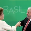 Cựu Tổng thống Lula da Silva Lula da Silva và Tổng thống đang bị đình chỉ Dilma Rousseff. (Nguồn: THX/TTXVN)