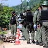 Hiện trường vụ đánh bom. (Nguồn: bangkokpost.com)