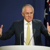Thủ tướng Australia Malcolm Turnbull trong một cuộc họp báo ở Sydney. (Nguồn: EPA/TTXVN)