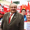 Ông Marcel Winter tại cuộc biểu tình do người Việt Nam tại Séc tổ chức trước Đại sứ quán Trung Quốc ngày 11/5/2014. (Ảnh: Trần Quang Vinh/Vietnam+)