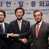 Ngoại trưởng Nhật Bản, Trung Quốc và Hàn Quốc trong một cuộc gặp hồi thàng 3/2015 tại Seoul, Hàn Quốc. (Nguồn: Getty Images)