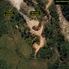 Bãi thử hạt nhân Punggye-ri tại miền Đông Bắc Triều Tiên. (Nguồn: Yonhap/TTXVN)