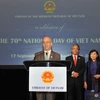 Trợ lý Ngoại trưởng Mỹ Daniel Russel phát biểu tại buổi lễ kỷ niệm 70 năm Quốc khánh Việt Nam. (Ảnh: Thanh Tuấn/TTXVN)