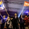 Tổng thống Cộng hòa Srpska Milorad Dodik ăn mừng kết quả trưng cầu dân ý vào hôm 25/9. (Nguồn: Anadolu)