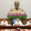 Chính phủ tiếp tục Phiên họp thường kỳ tháng Chín dưới sự chủ trì của Thủ tướng Nguyễn Xuân Phúc. (Ảnh: Thống Nhất/TTXVN)