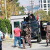 Cảnh sát Thổ Nhĩ Kỳ tăng cường an ninh tại thủ đô Ankara. (Nguồn: THX/TTXVN)