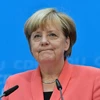 Thủ tướng Đức Angela Merkel phát biểu trong cuộc họp báo ở Berlin. (Nguồn: AFP/TTXVN)