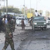 Hiện trường một vụ đánh bom liều chết tại Somalia. (Nguồn: EPA/TTXVN)