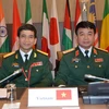 Thượng tướng Võ Văn Tuấn (phải), Phó Tổng Tham mưu trưởng Quân đội nhân dân Việt Nam, tại hội nghị. (Ảnh: Bích Hà/TTXVN)