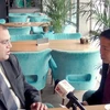Chuyên gia Aleksey Fenenko trả lời phỏng vấn phóng viên TTXVN. (Ảnh: Dương Trí-Quang Vinh/Vietnam+)