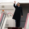 Thủ tướng Trung Quốc Lý Khắc Cường tại sân bay Pulkovo, St. Petersburg, Nga. (Nguồn: EPA/TTXVN)