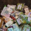 Thực phẩm bị vứt bỏ tại một siêu thị ở London. (Nguồn: independent.co.uk)