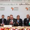Lãnh đạo các nước tại Hội nghị COP22 ở Marrakech. (Nguồn: AFP/TTXVN)