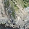 Cảnh tàn phá sau động đất ở bờ biển Kaikoura ngày 14/11. (Nguồn: EPA/TTXVN)