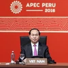 Chủ tịch nước Trần Đại Quang dự khai mạc Hội nghị các nhà lãnh đạo các nền kinh tế thuộc APEC Peru 2016. (Ảnh: Nhan Sáng/TTXVN)