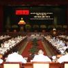 Quang cảnh Hội nghị lần thứ 8, Ban chấp hành Đảng bộ Thành phố Hồ Chí Minh khóa X. (Ảnh: Thanh Vũ/TTXVN)